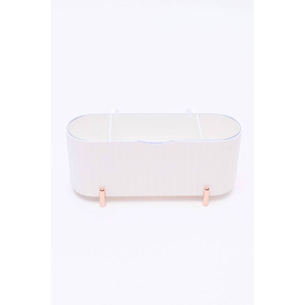 NEW 123 AMORE women's mini beauty organizer in white